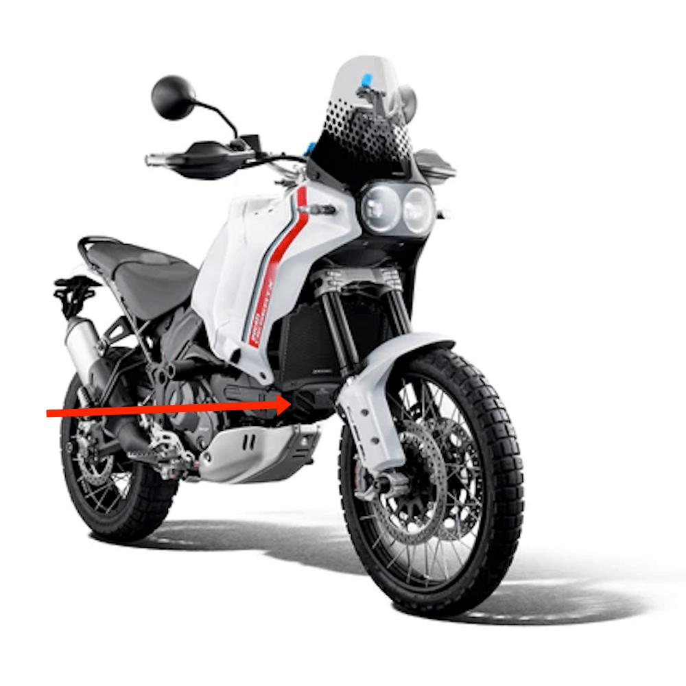 Evotech Performance Ducati DesertX Engine Protector Guard Conquest