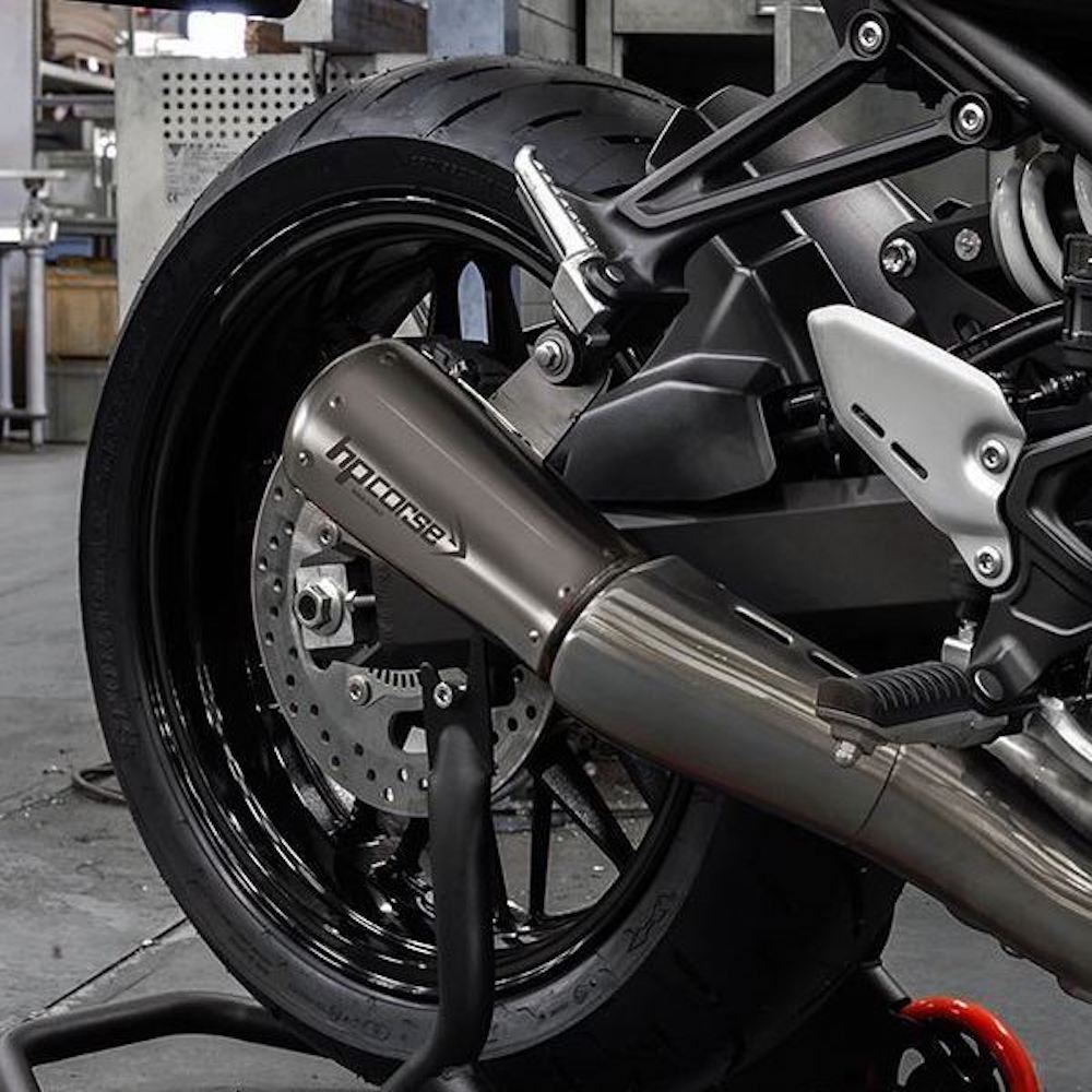 HP Corse Exhaust Kawasaki Z900RS GP07 Satin Silencer Conquest Racing Ltd