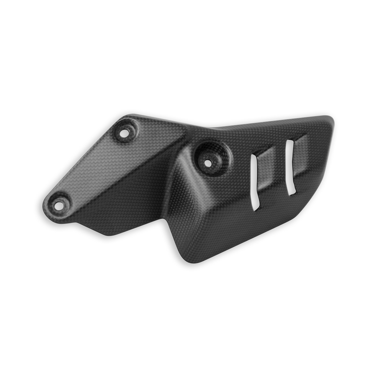 DBK Ducati Diavel V4 Carbon Fibre Exhaust Guard LHS Matte Conquest