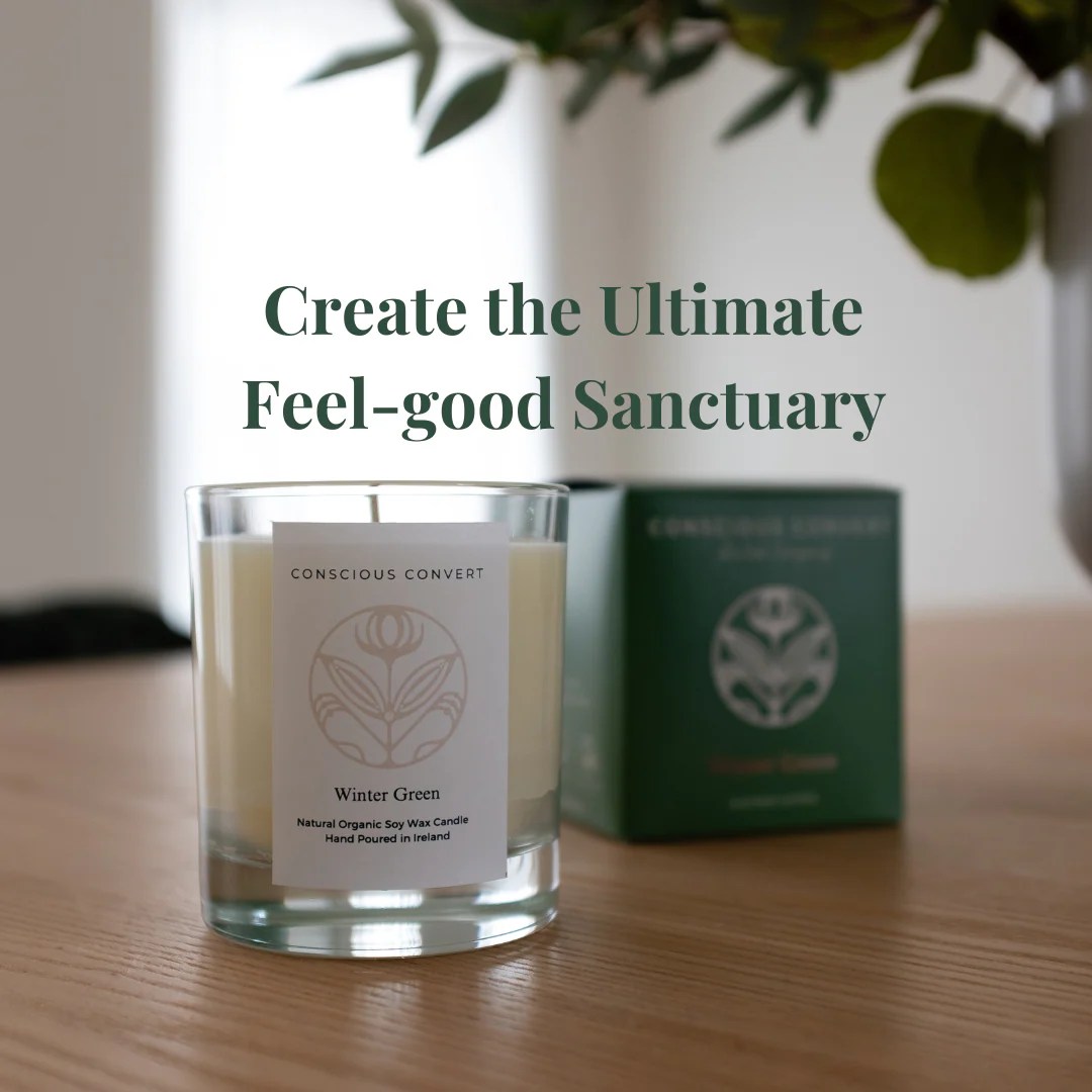 Scented Natural Candle Ireland Conscious Convert