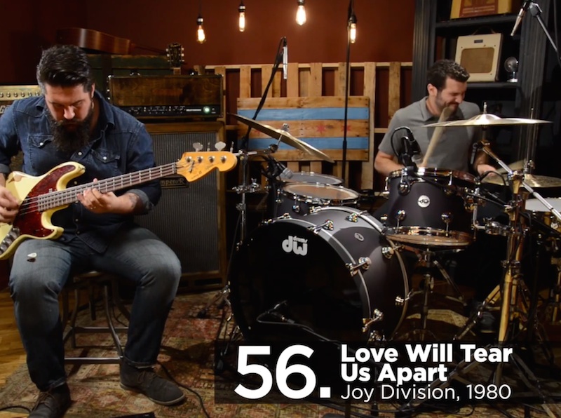 100 famous bass riffs and drum beats in one take watch