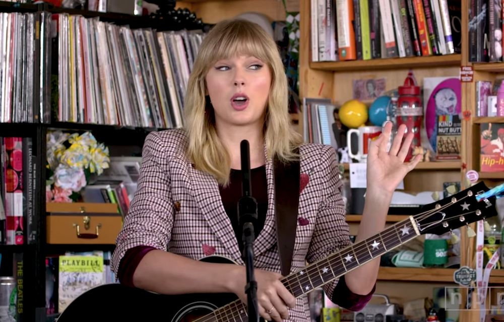 Watch Taylor Swift Perform on NPR's Tiny Desk Concert