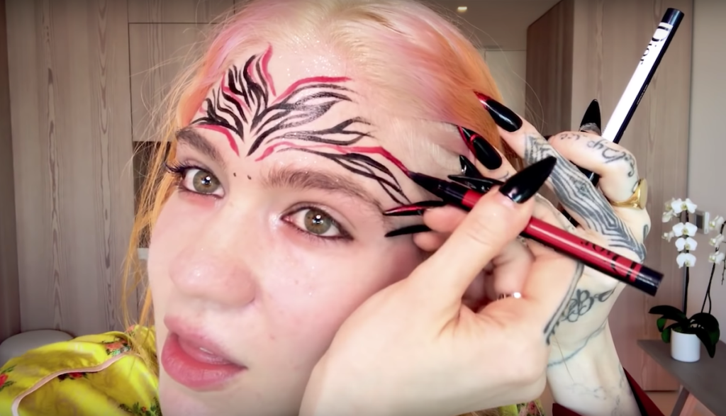Watch Grimes Walk Viewers Through Her Pregnancy Skincare