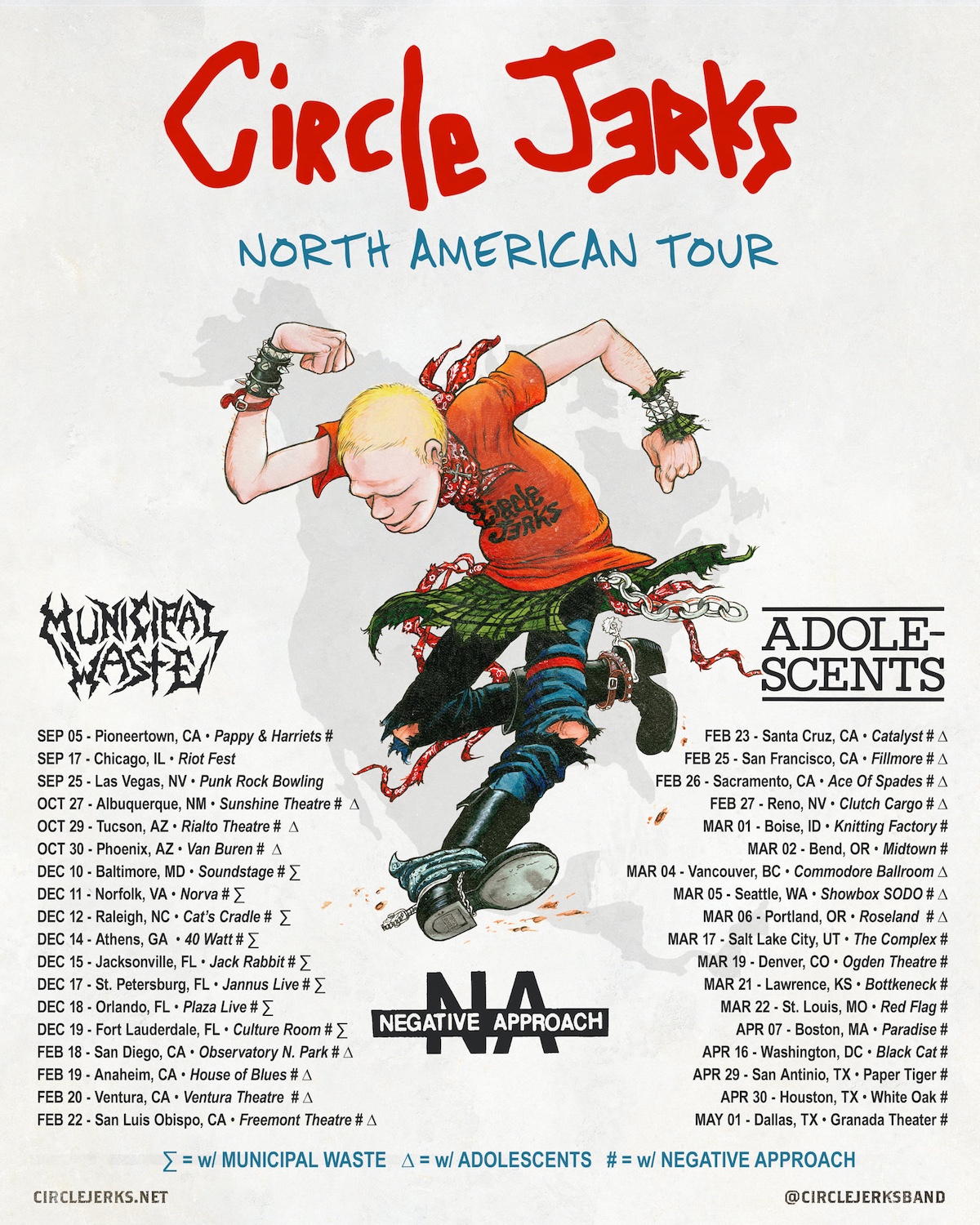 Circle Jerks Announce 20212022 North American Headlining Tour