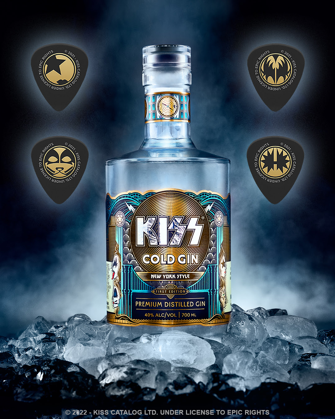 Drink It Up KISS Launch Signature "Cold Gin" Liquor