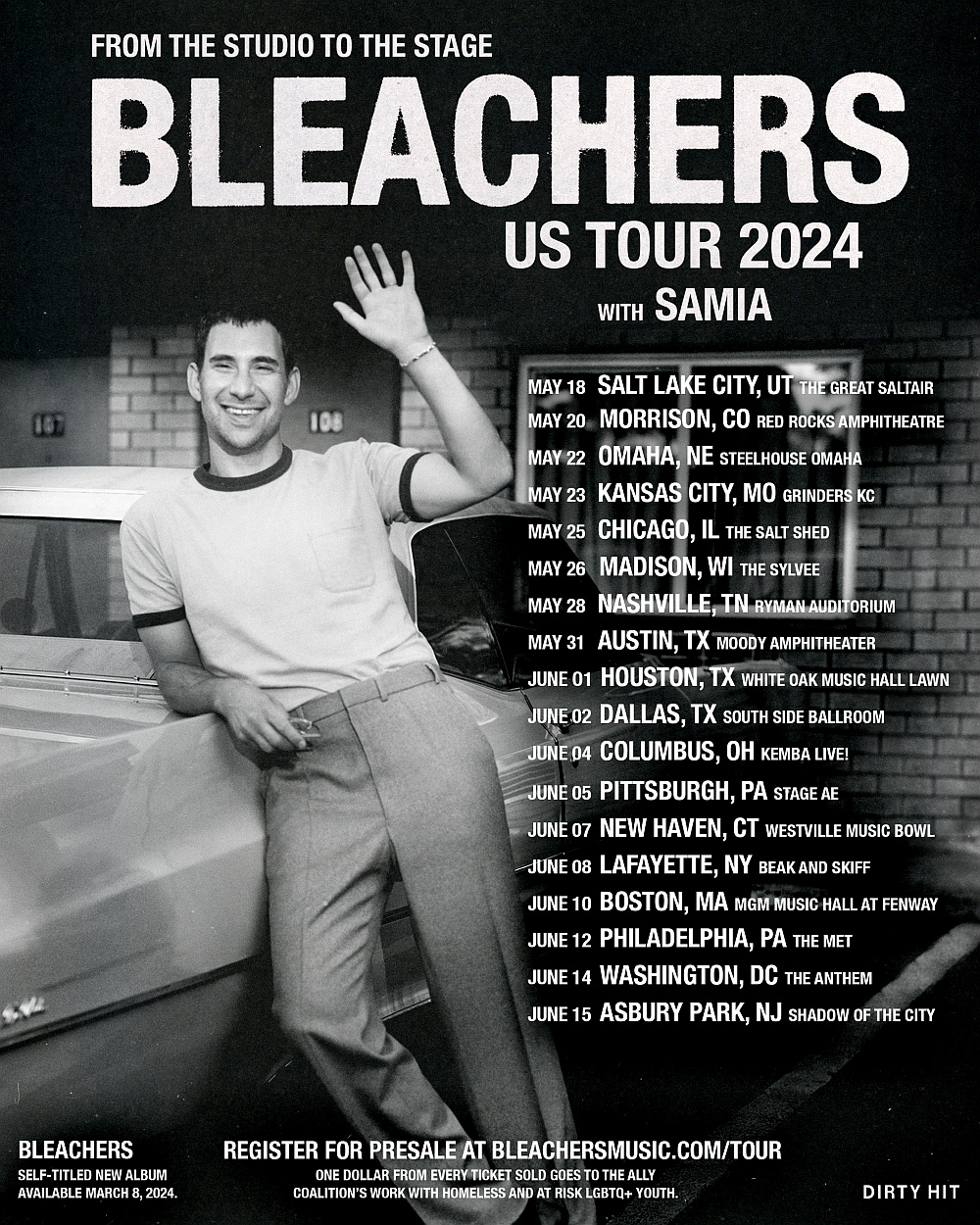 Bleachers Announce 2024 US Tour See the Dates