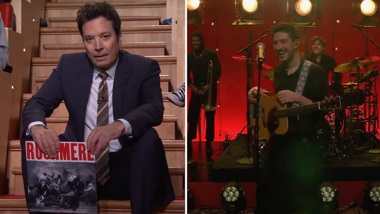 Jimmy Fallon Trolls Mumford & Sons with Wild Intro Watch