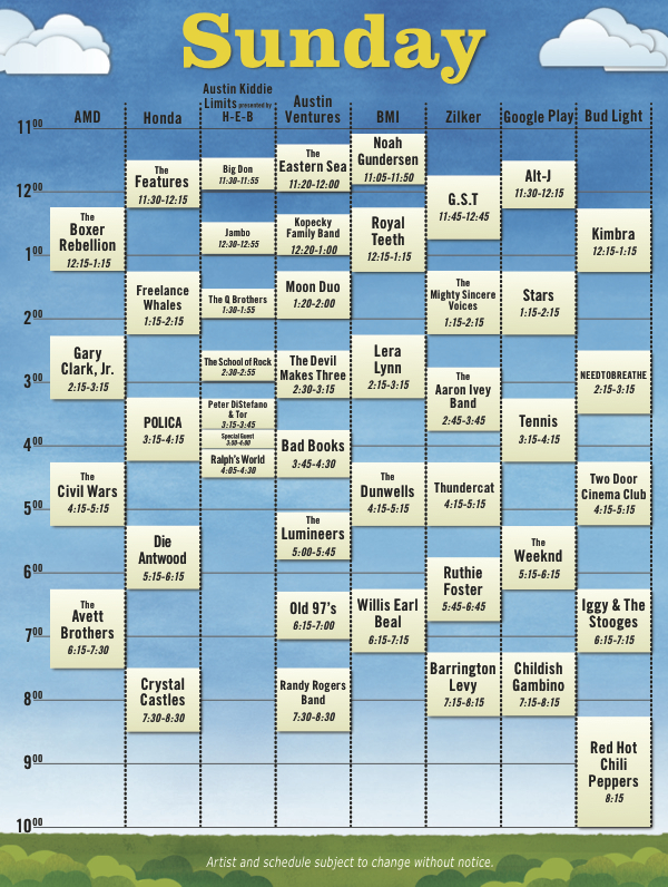 Acl Austin 2024 Schedule Austin City Limits reveals 2012 schedule Consequence of Sound