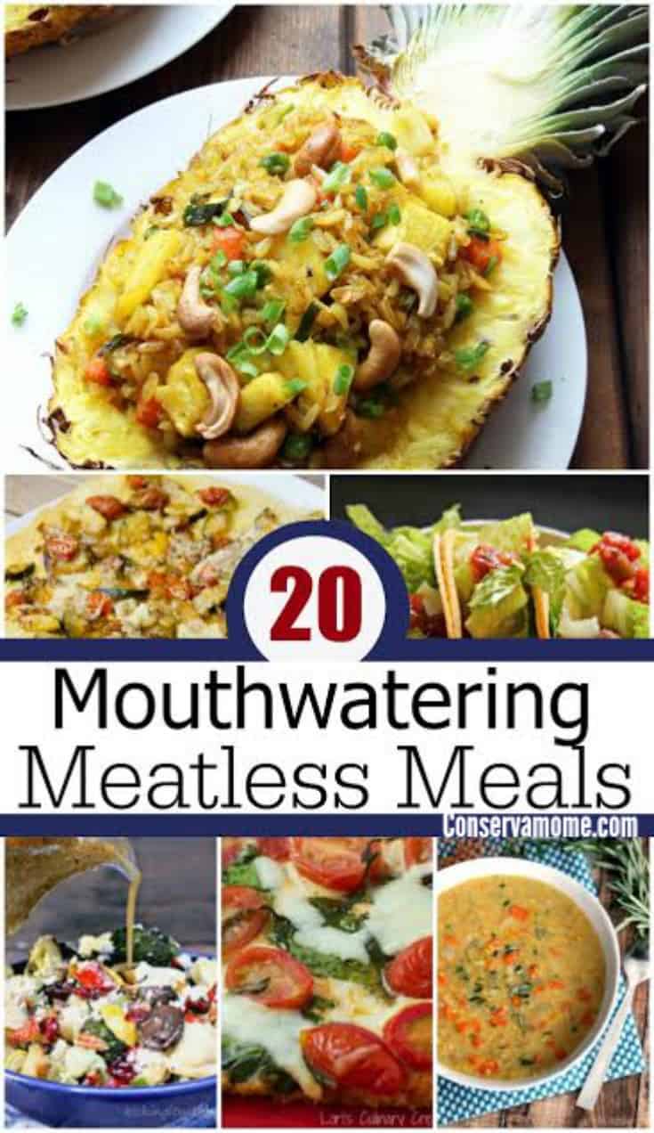 20 Mouthwatering Meatless Meals ConservaMom