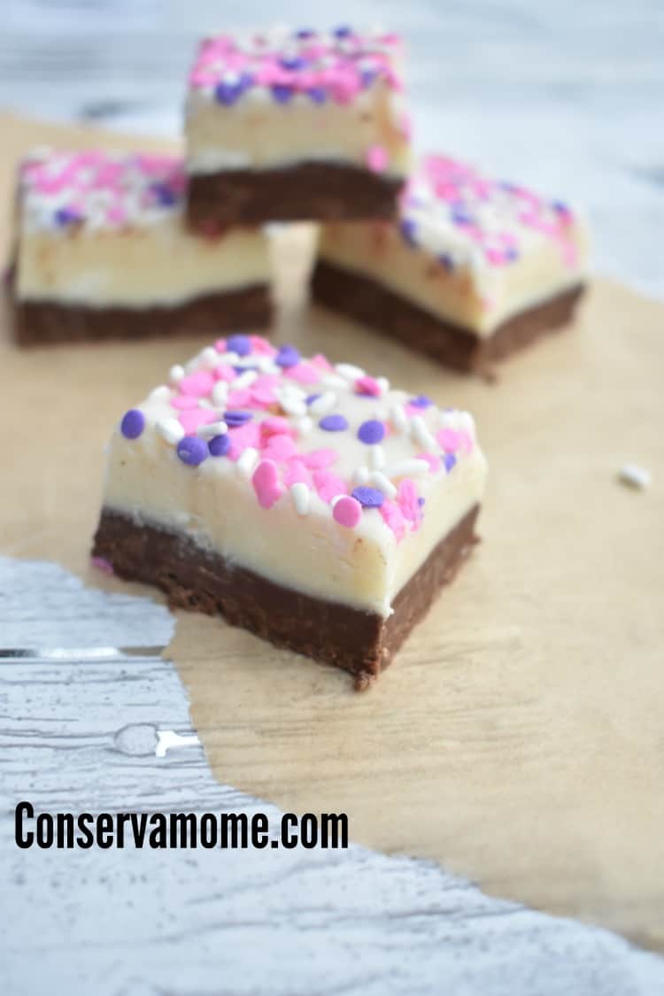 Two Layer Fudge Recipe Easiest Ever Fudge Recipe ConservaMom