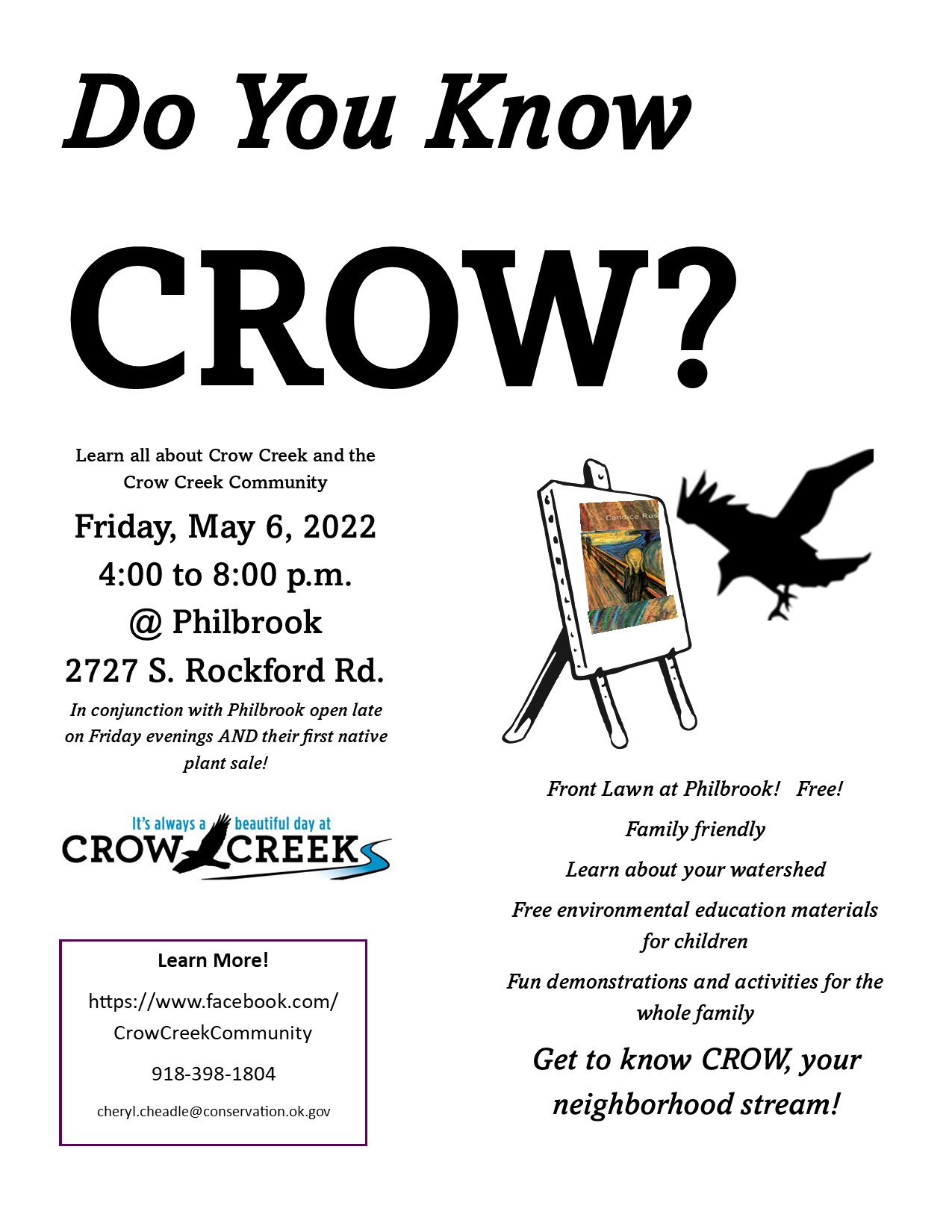 Do you know CROW? Learn about Crow Creek and the Crow Creek Community