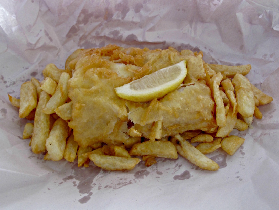 Oldschool fish and chips consider the sauce