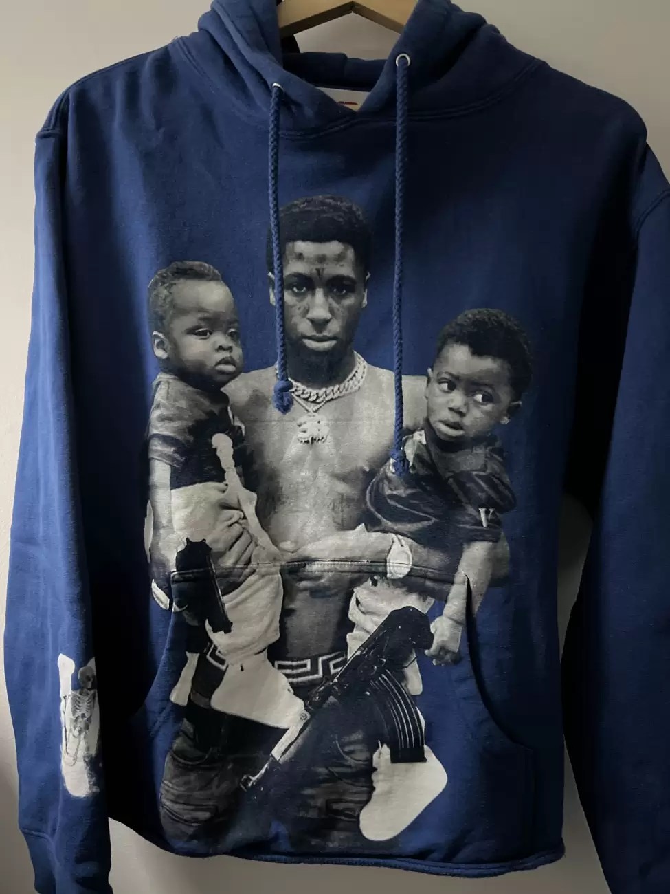 44535 Vlone X Nba Young Boy Blue Hoodie Item Details AfterMarket