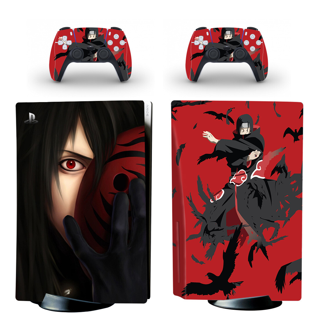 Naruto Sasuke Uchiha PS5 Skin Sticker Decal Design 2