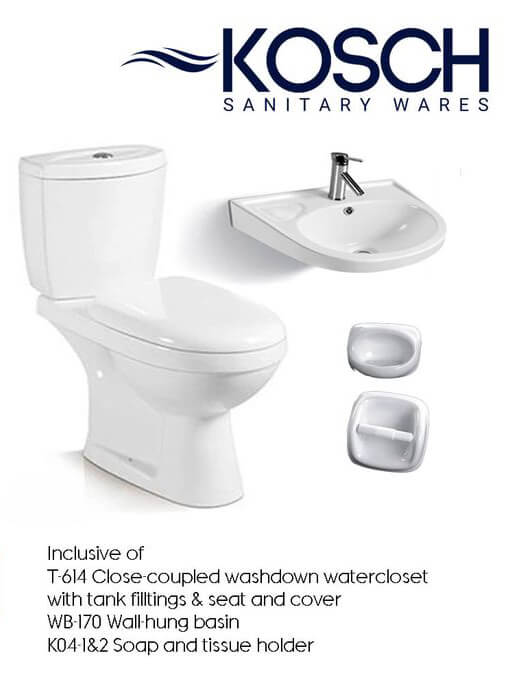 KOSCH Sanitary Wares OCEANA Bathroom Package CONST.PH