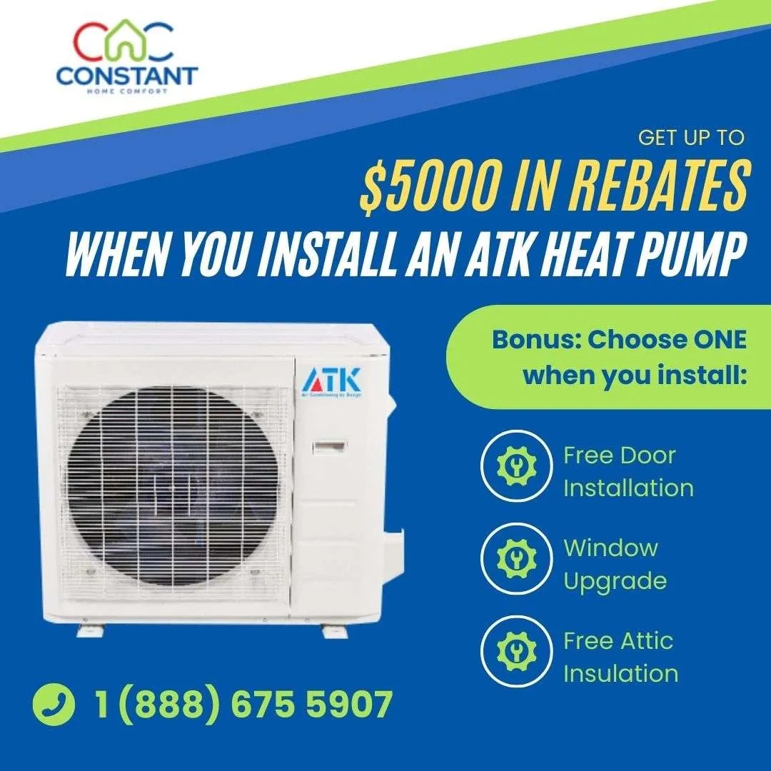 Install an ATK Heat Pump and Save Big! 24/7 Furnace, AC, Heat Pumps