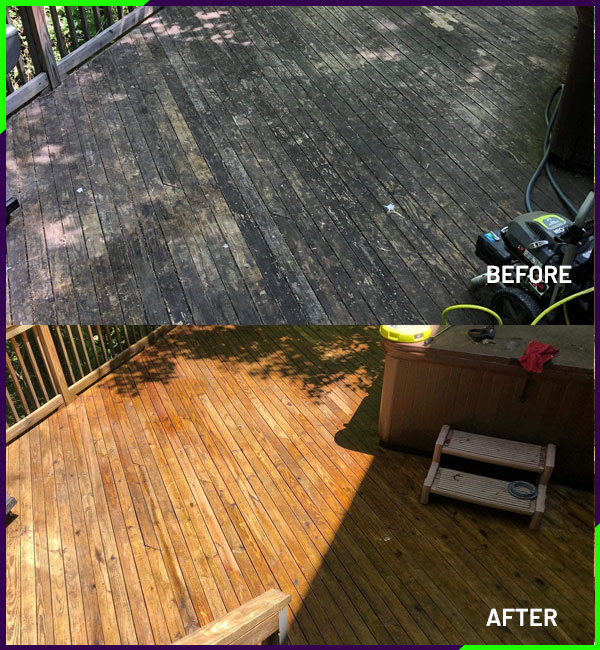 Deck Cleaning in Williamsburg & Hampton Roads, VA CALL US