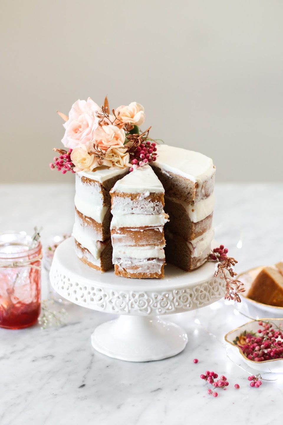 Chai Black Tea Cake with Raspberry Constellation Inspiration