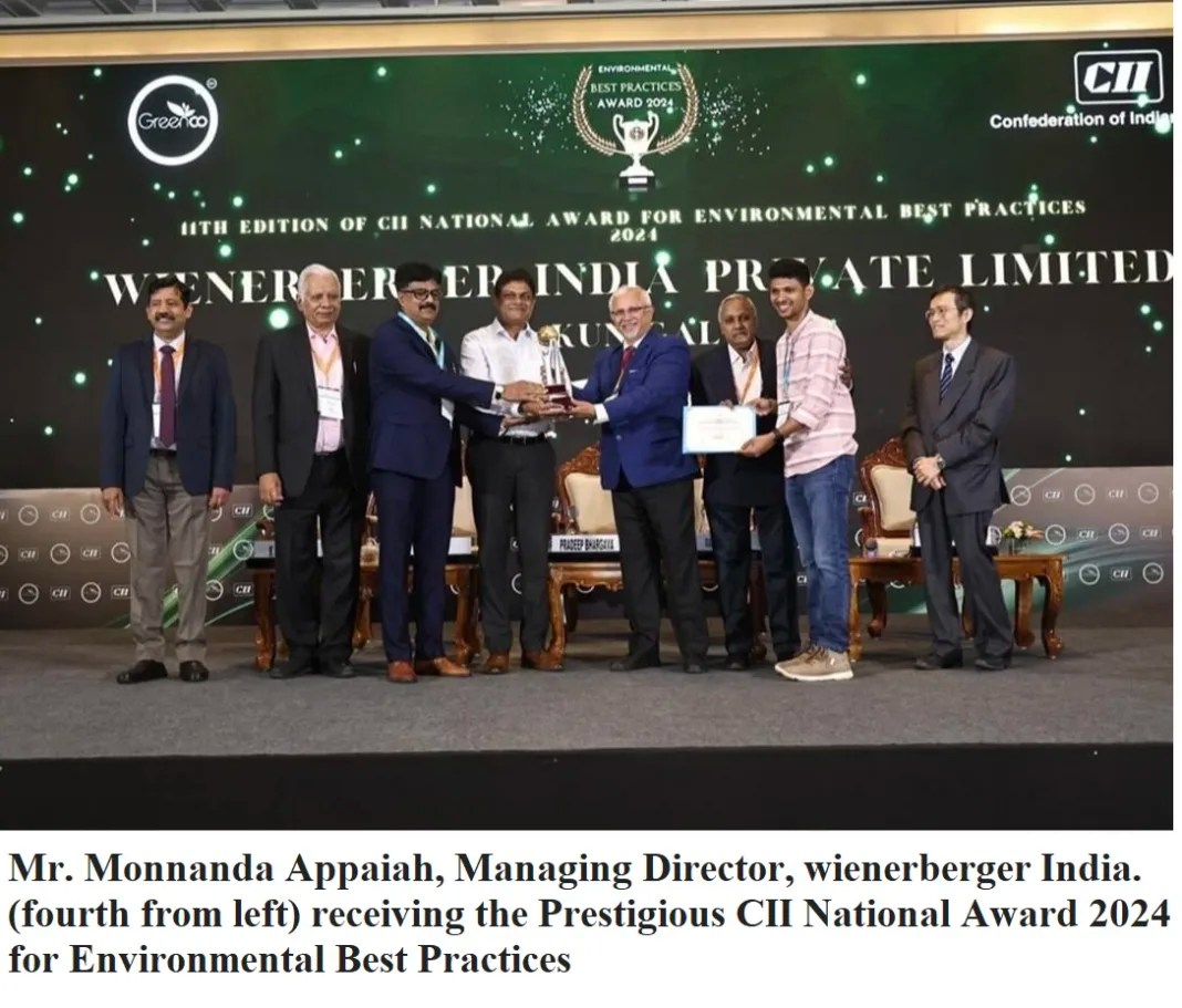 Wienerberger India Receives Prestigious CII National Award 2024