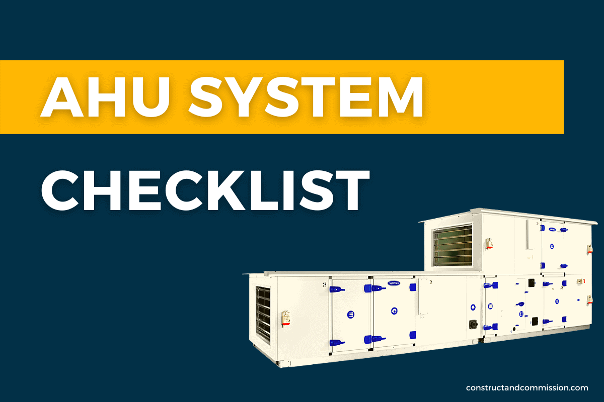 AIR HANDLING UNIT Inspection Checklists