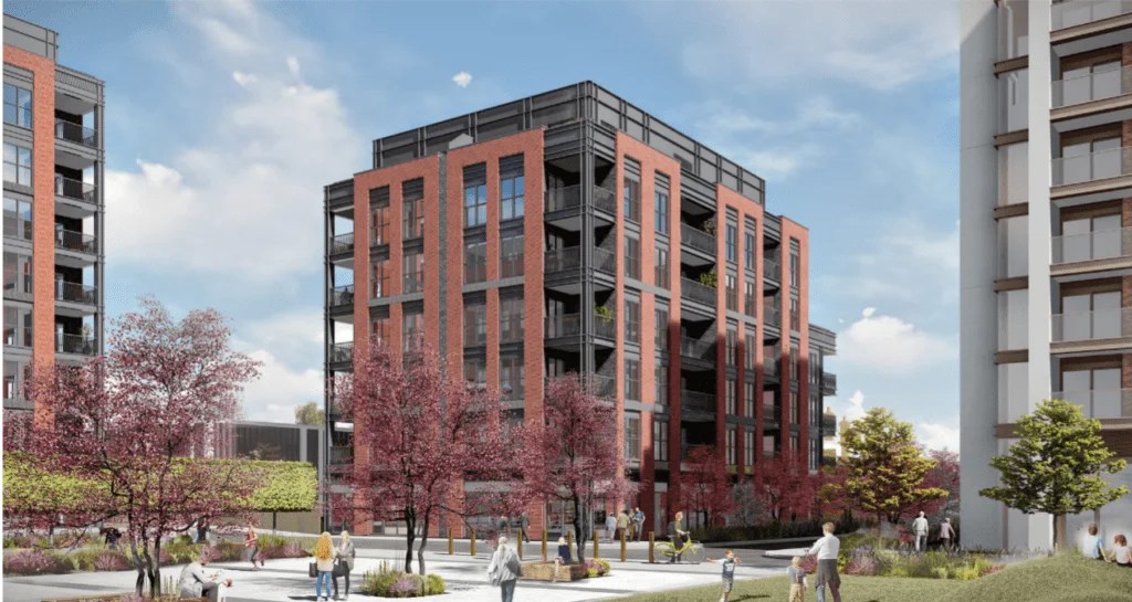 128 discount rental homes proposed For Fulham Constructing London
