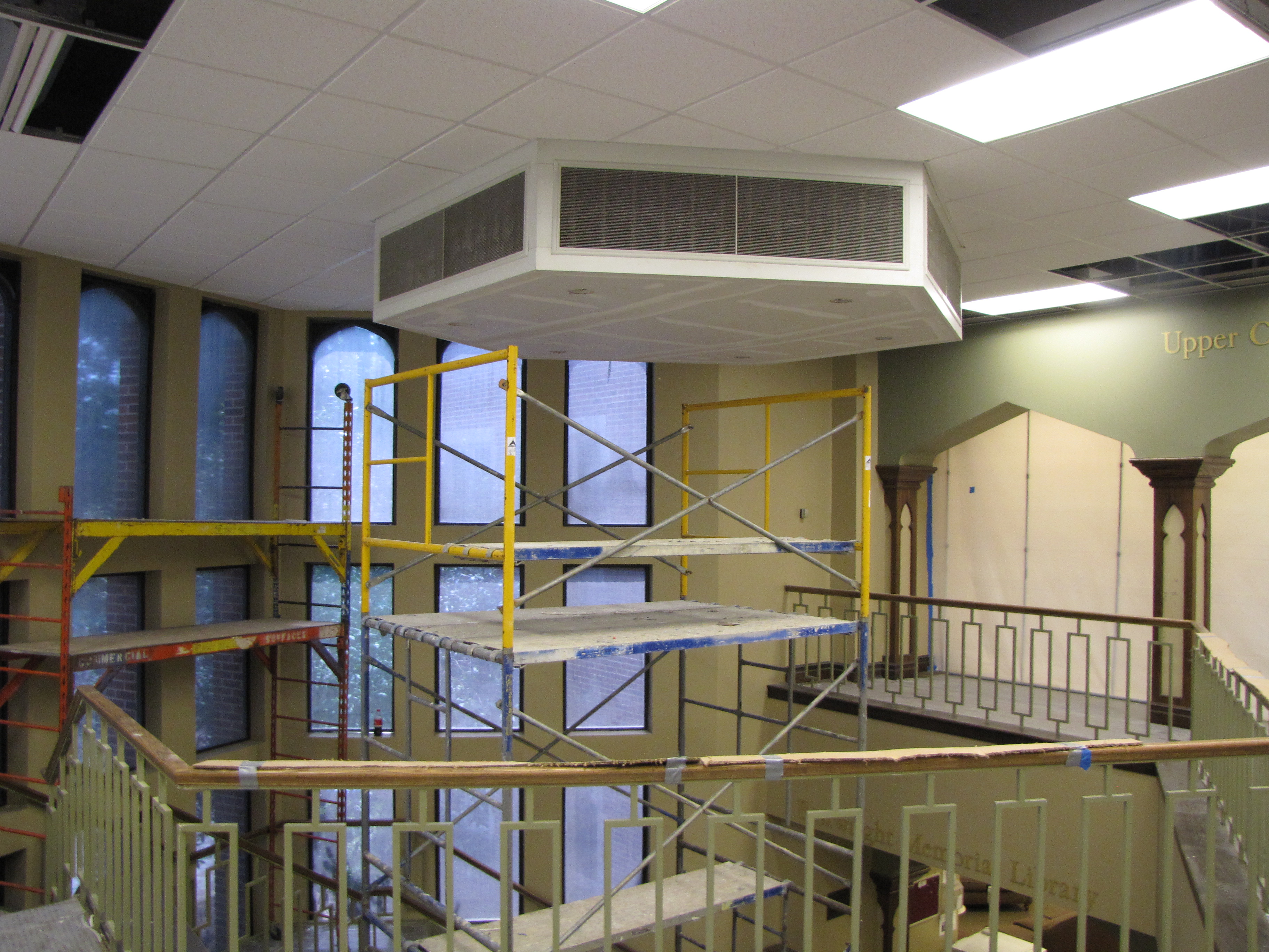 Scaffolding for Ceiling Work Boatwright Construction Updates