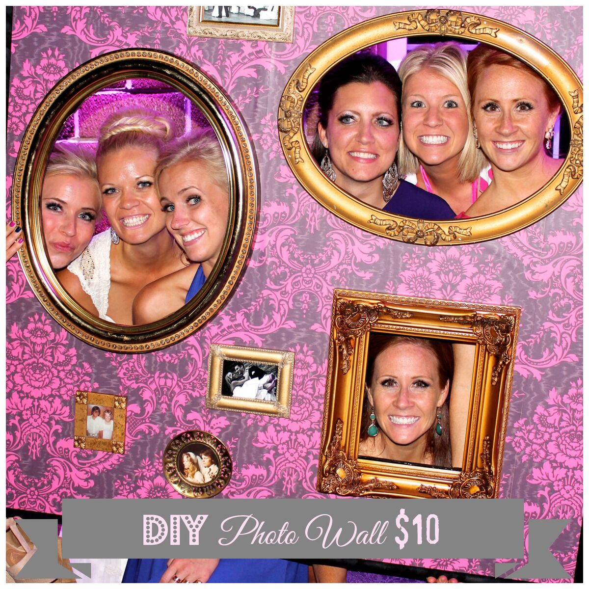 DIY Photo Booth Picture Wall For 10 Construction2style