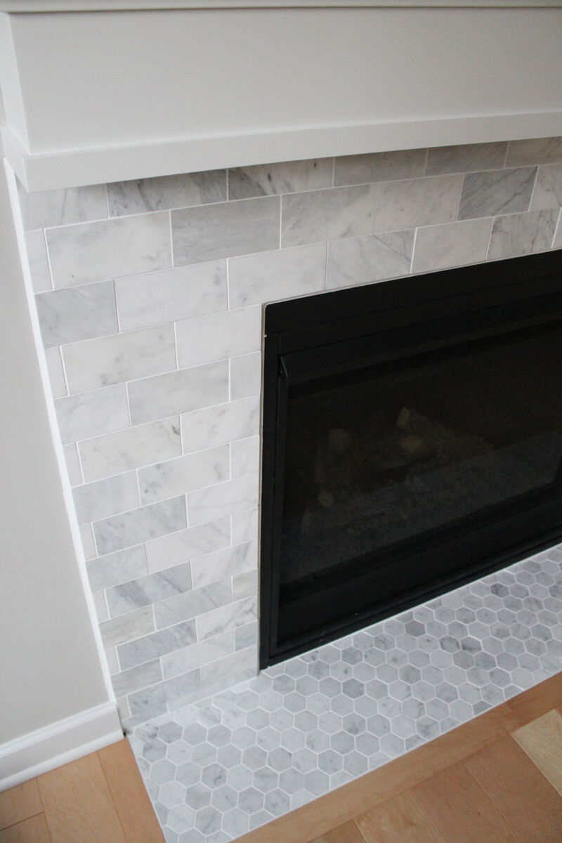 Carrara Marble Fireplace construction2style