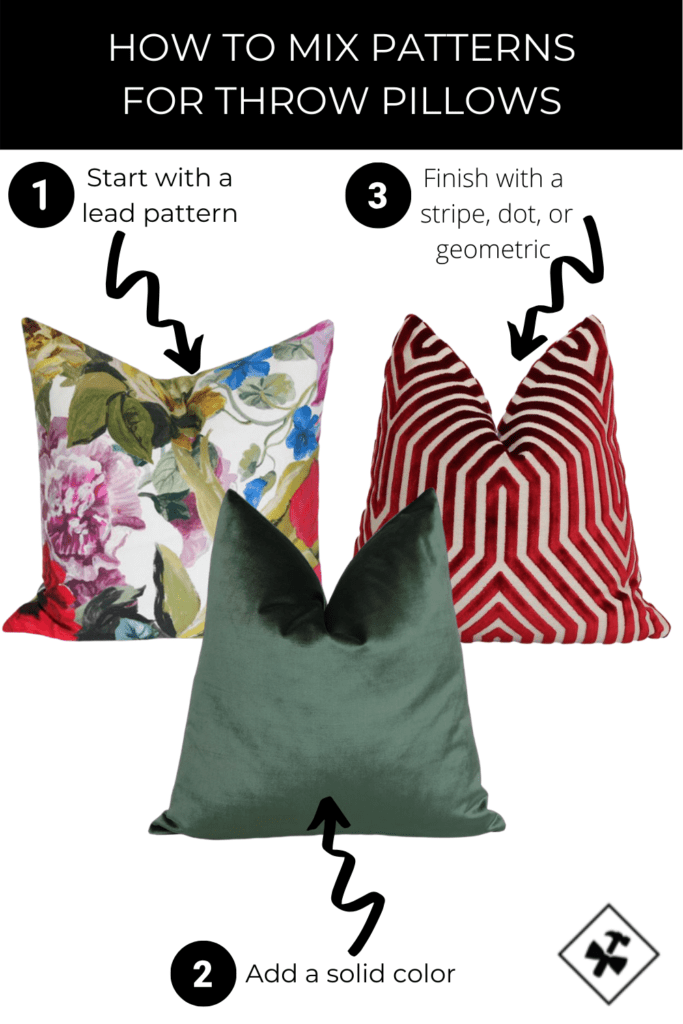 How To Mix Patterns For Throw Pillows Construction2style