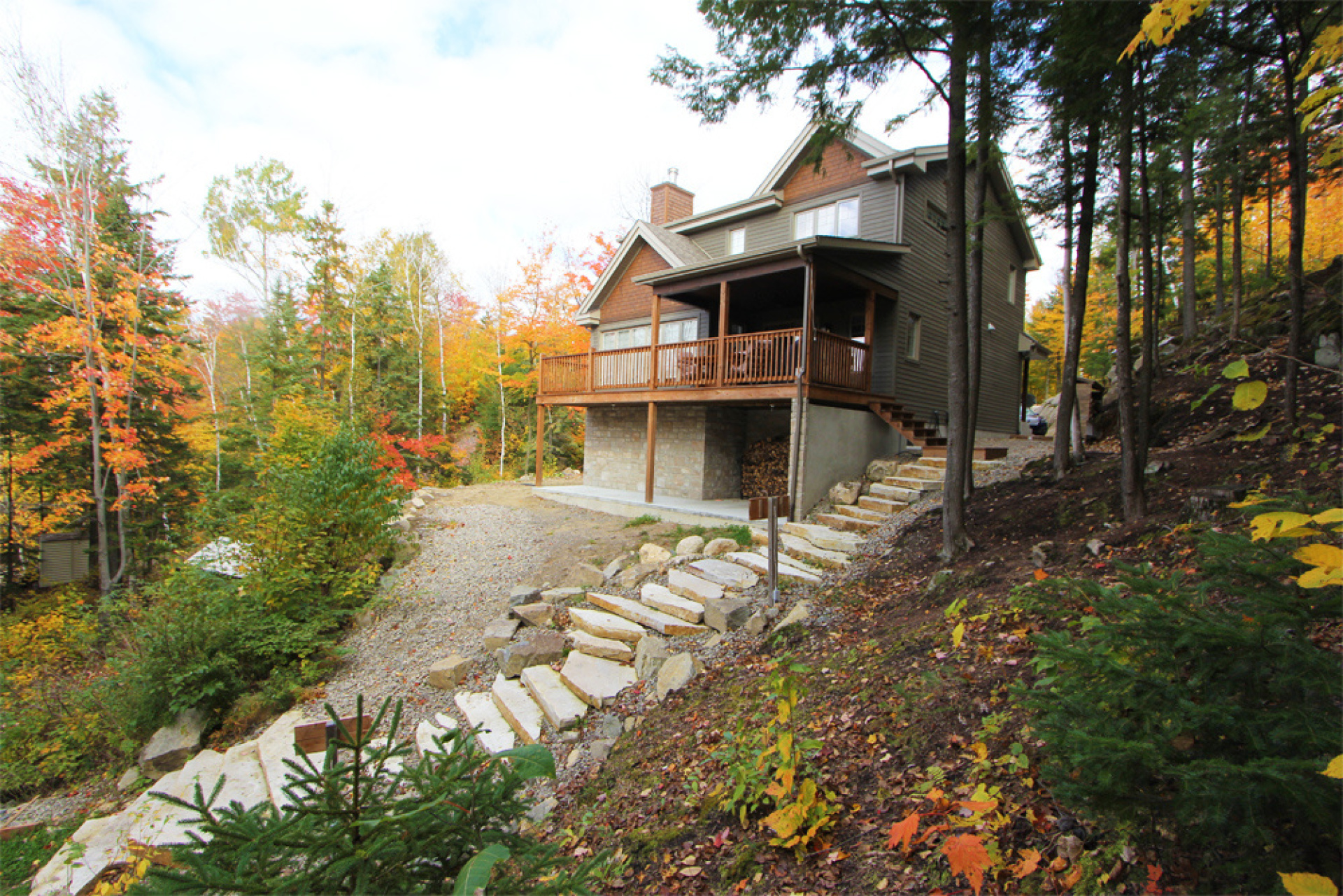 Réalisation résidentielle Chalet Lac Des îles Construction CMA