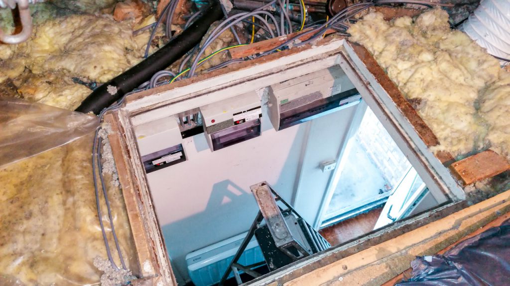 How To Hide Attic Door In Ceiling Construction How
