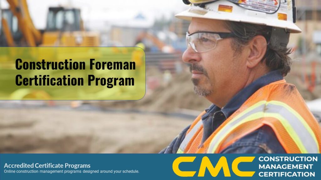 Construction Project Foreman Certification Program