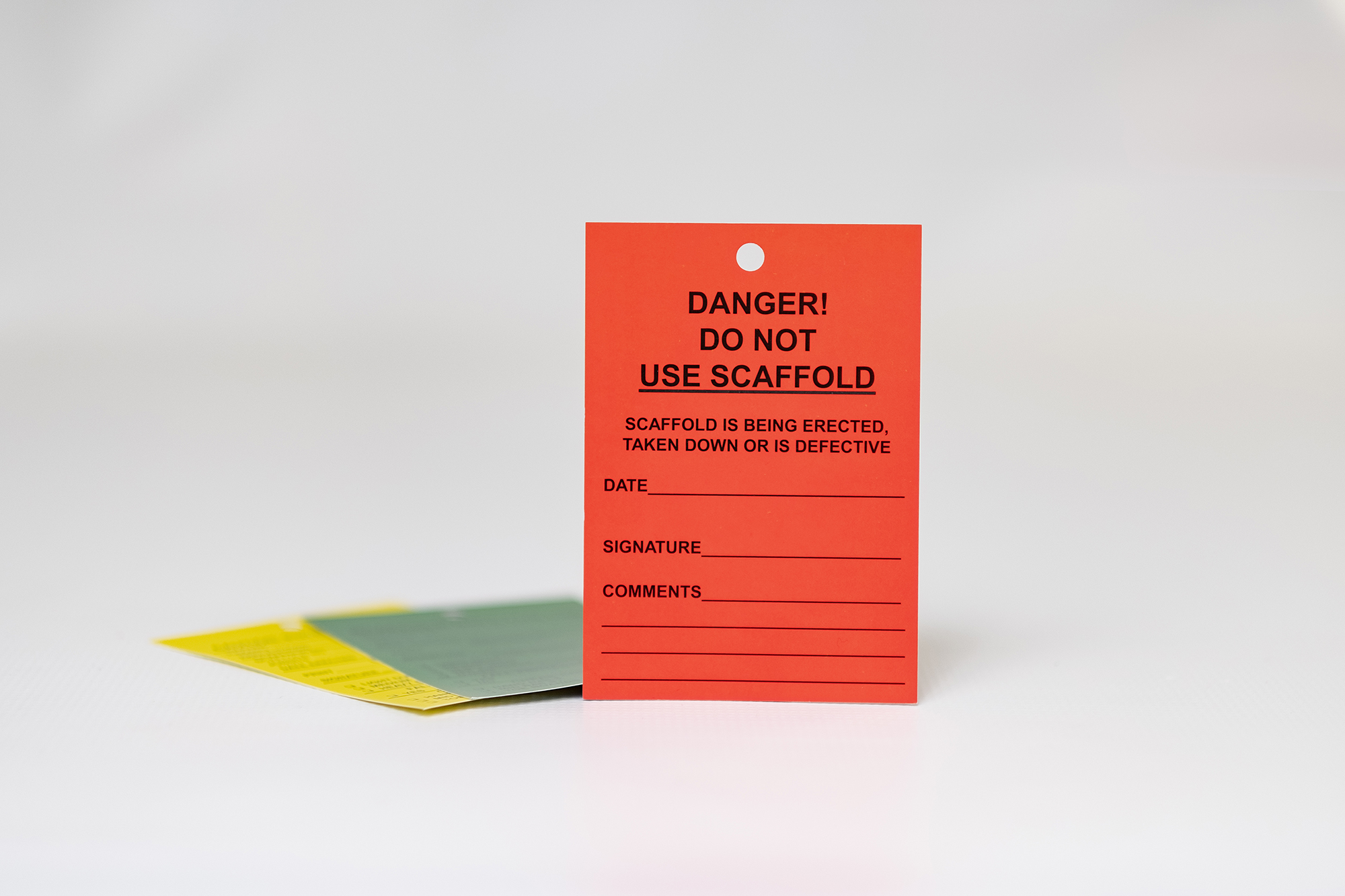 Scaffolding Tags Construction Safety Nova Scotia