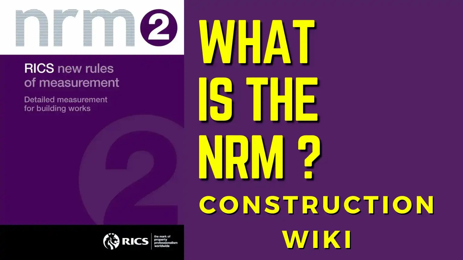 What Is NRM In Construction?