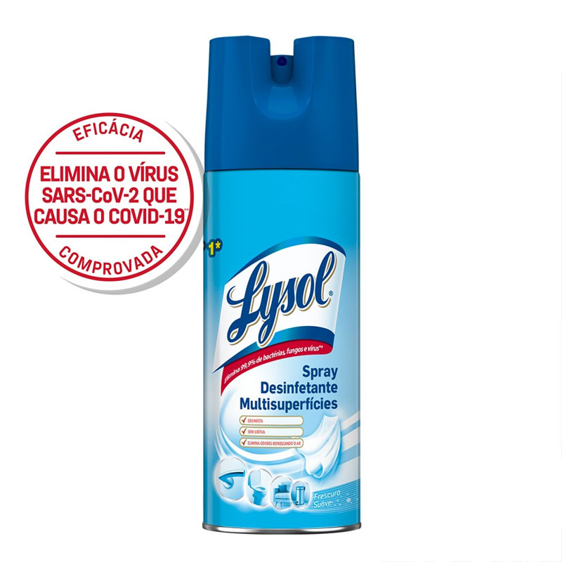 Spray Desinfetante Multissuperfícies Lysol 400ml Construgal