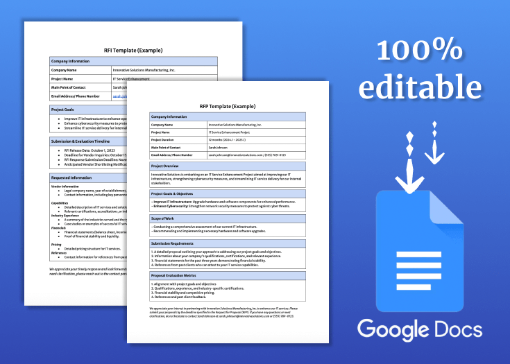RFI & RFP Templates Consultport