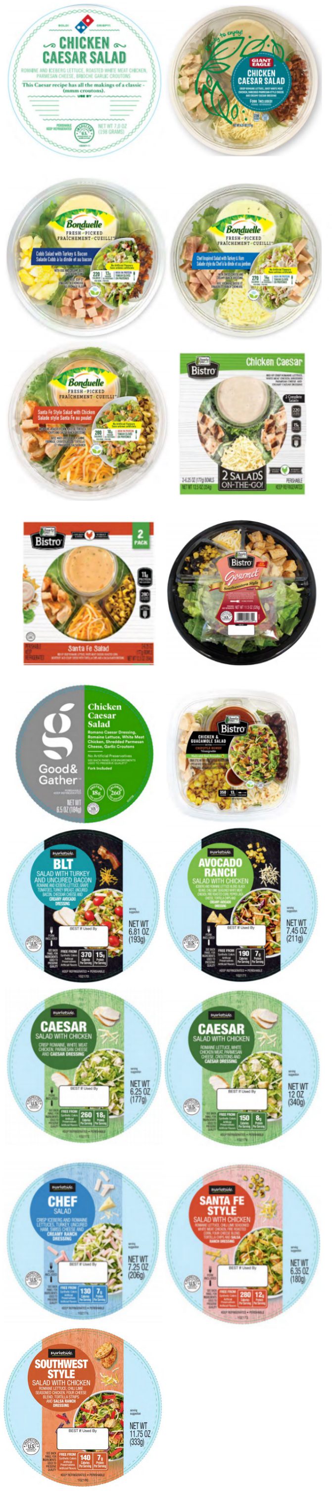 Full List & Pictures Of Salads Recalled From Walmart, Aldi, Domino’s