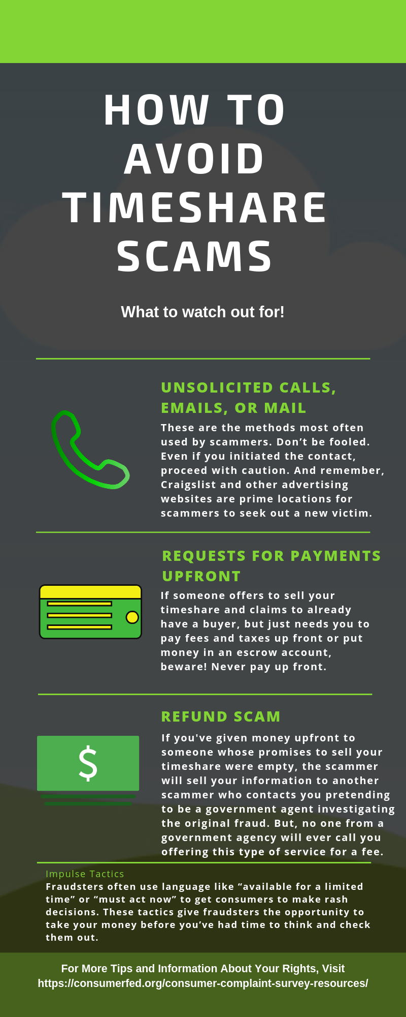 Timeshare Scams and How to Avoid Them · Consumer Federation of America