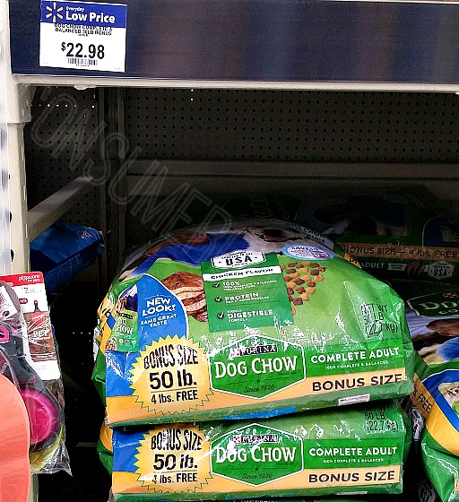 Dog Chow 50lb. Bag ONLY 17.98 at Walmart With New Coupon!
