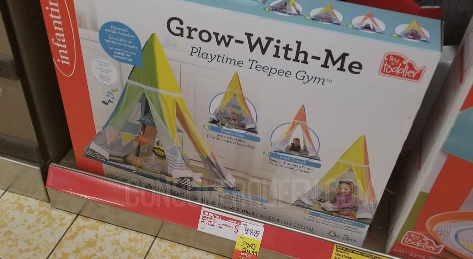 Heated Back Massager, Playtime TeePee Gym & More at Aldi This Week