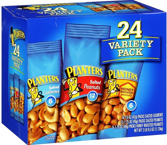 Planters Nuts Variety Pack 24 Count 4.27 Today Only From Amazon