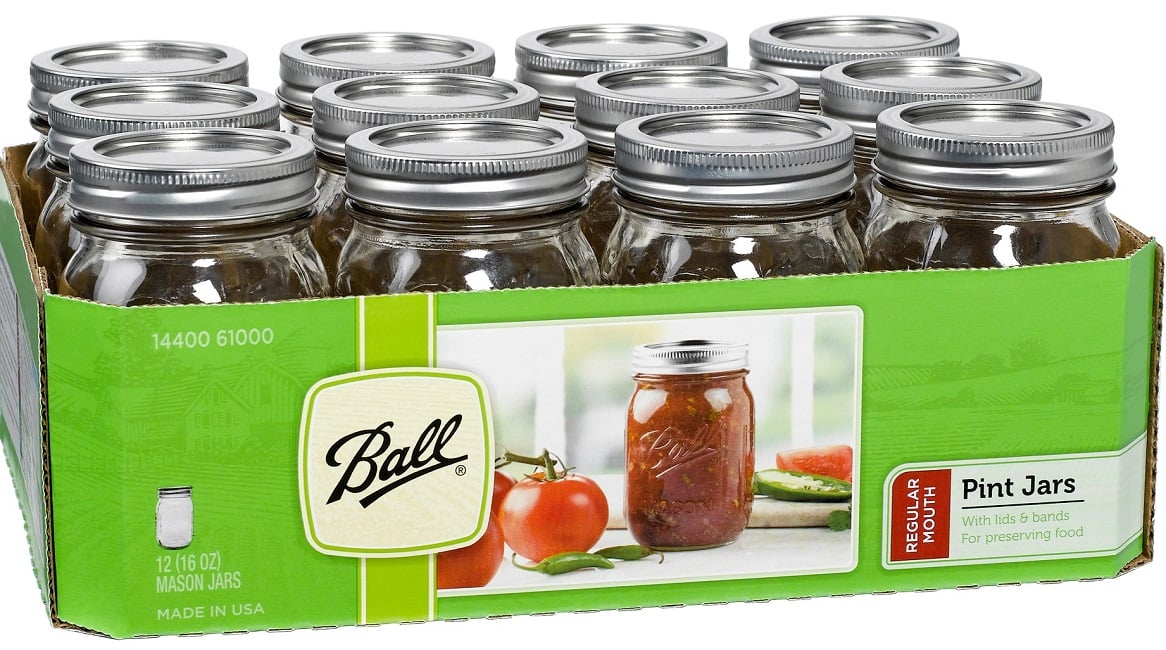 Ball Glass Mason Jar 16oz. 12Pk Only 6.96 (Reg. 10.98)