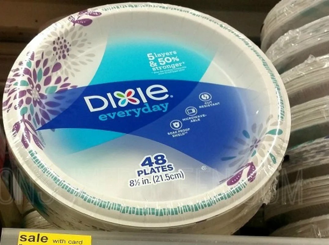 Dixie Everyday Plates 39¢ at Walgreens After Cash Back **EXPIRED*