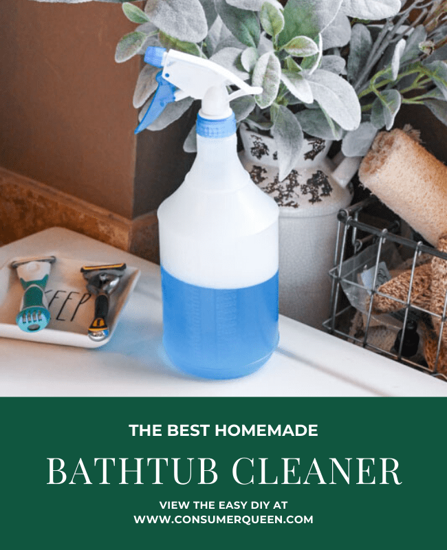 Homemade Bathtub Cleaner Easy DIY Made with 2 Simple Ingredients!