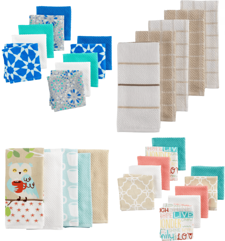 Kitchen Dishcloths 10 Pack 11.89 at Kohl's Ships Free (Reg. 22)