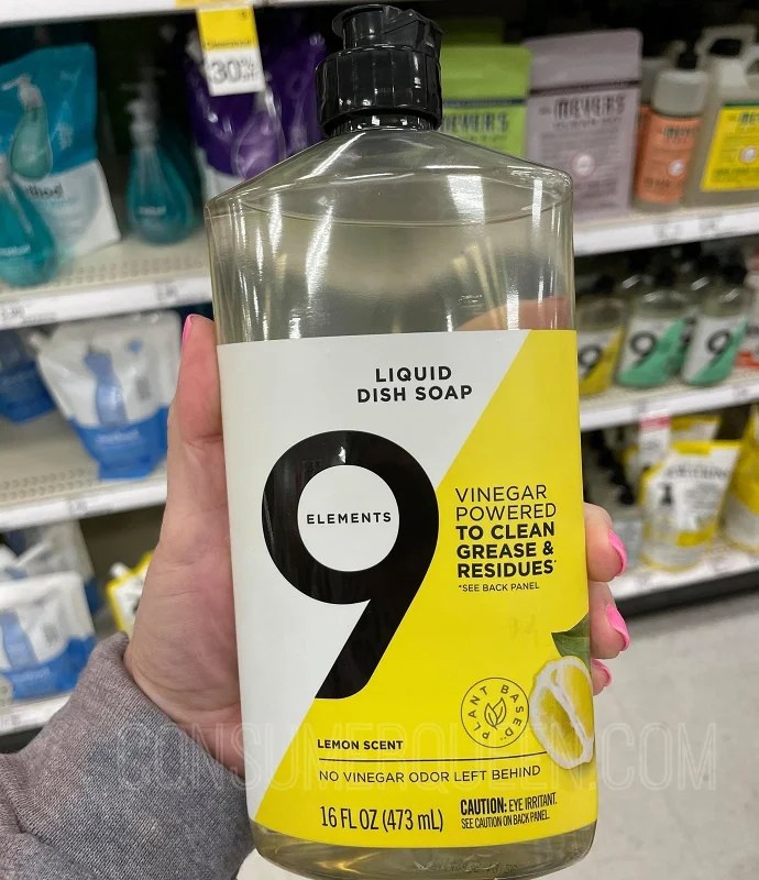 9 Elements Dish Soap 1.37 at Target Limited Time