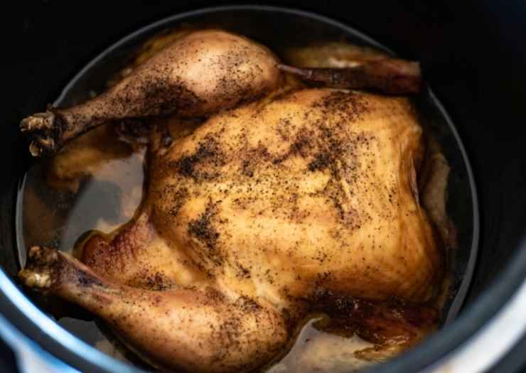 Whole Chicken Slow Cooker Easy Roasted Chicken