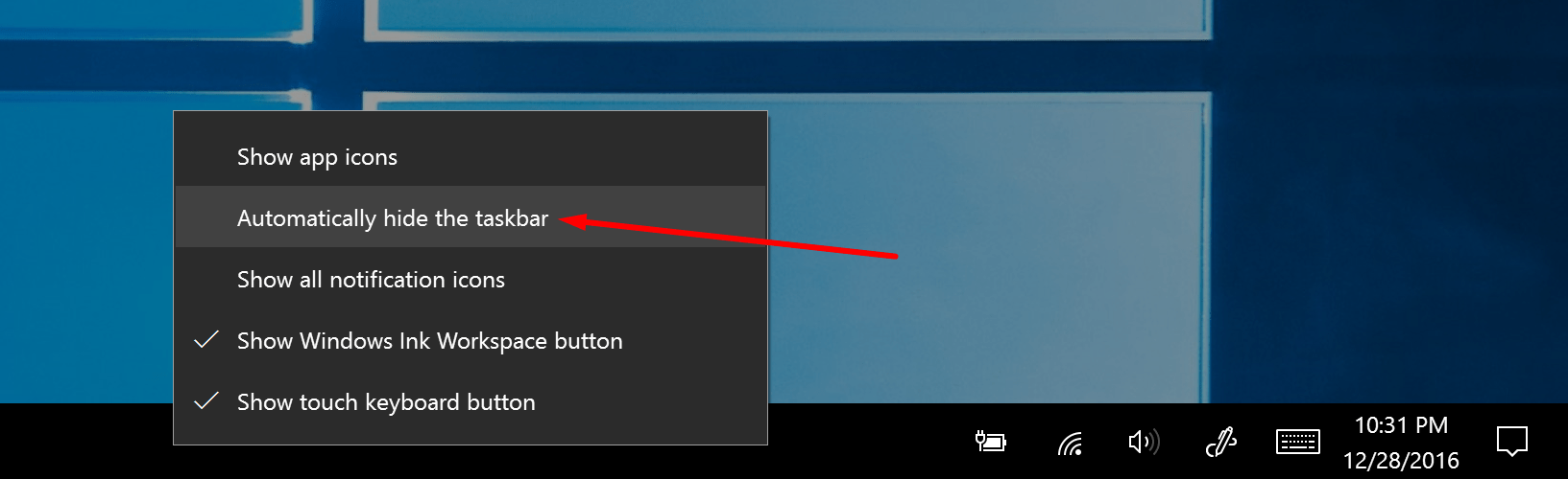 How To Auto Hide The Taskbar In Windows 10 Tablet Mode Images