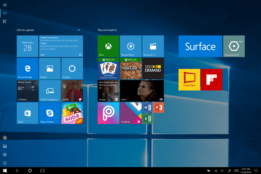 Turn on/off Tablet Mode in Windows 10