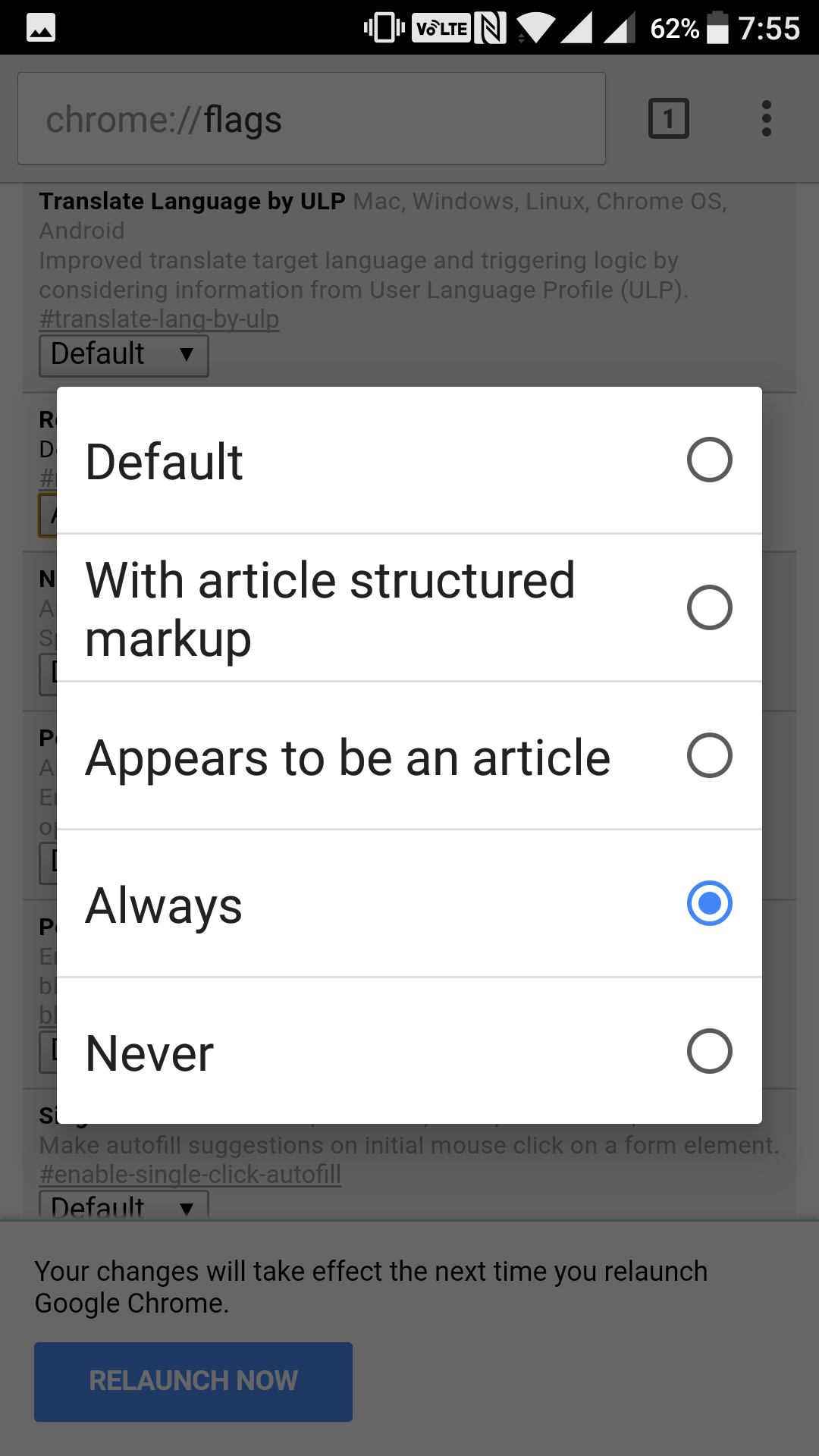 On screen reader for chrome tideke